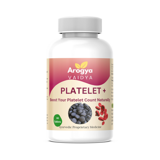 Platelet+ Tablet 500mg - Arogya Vaidya | Boost Platelet Count Naturally