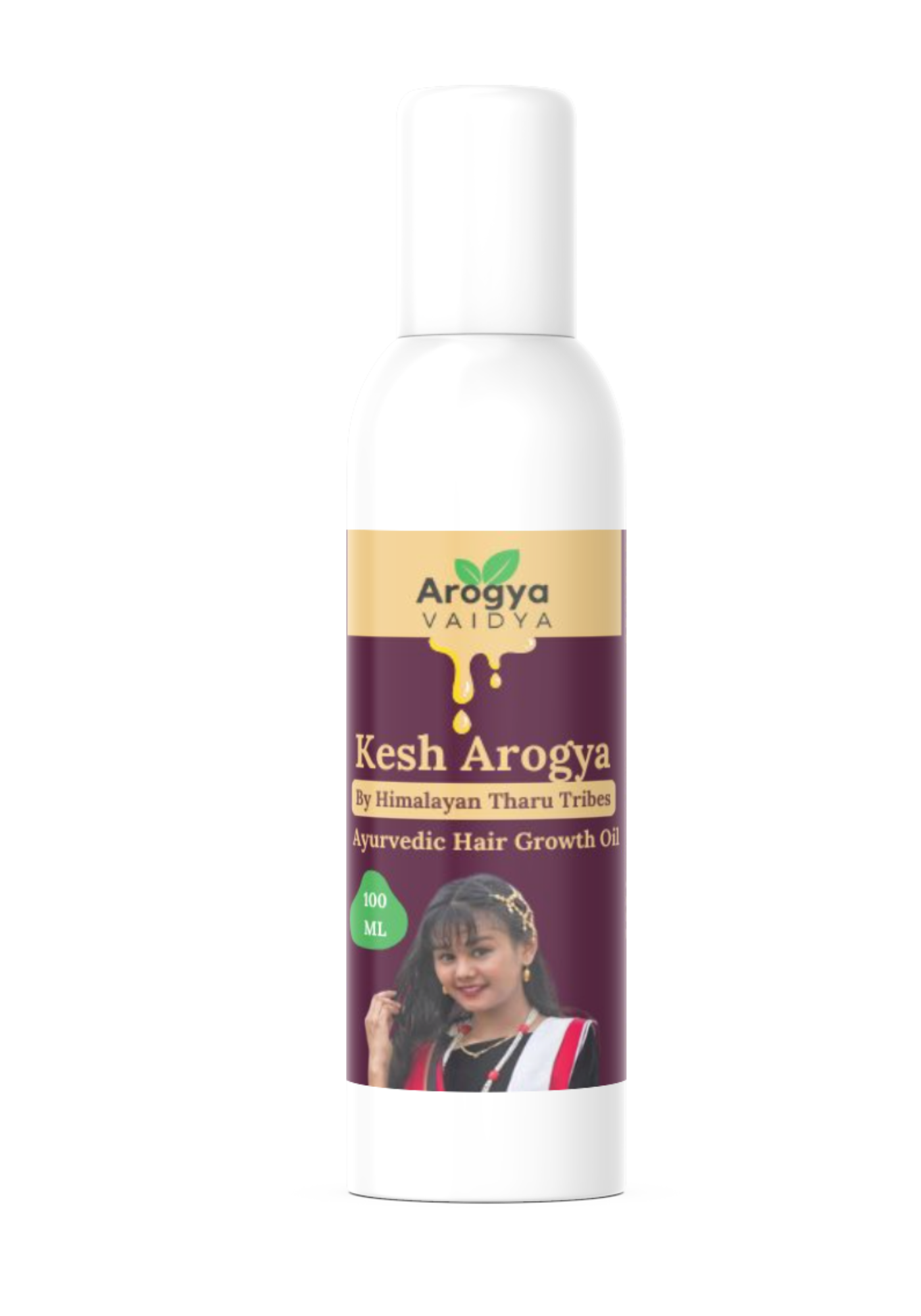 Arogya Vaidya Hair Growth Oil Buy1 Get1 Free| Enriched with Basil Extract & Curry Leaves Extract | Strengthen Hair & Promotes Hair Growth | 100 ML