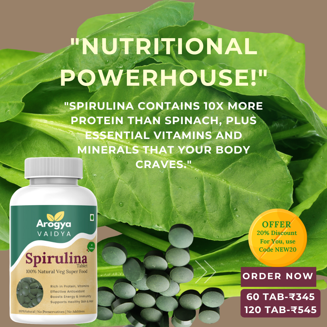 Spirulina Superfood Tablets – 500mg