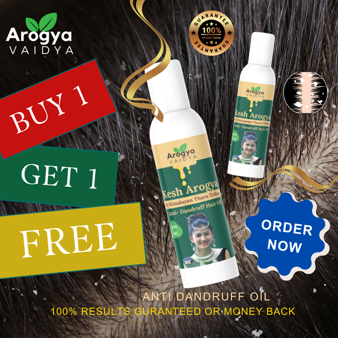 Arogya Vaidya Anti-Dandruff Hair Oil|Enriched with Rosemary Oil & Tea Tree Oil | Best for Men & Women | 100 ML