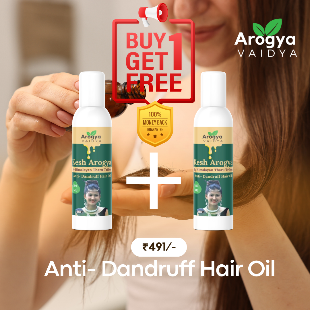 Arogya Vaidya Anti-Dandruff Hair Oil|Enriched with Rosemary Oil & Tea Tree Oil | Best for Men & Women | 100 ML