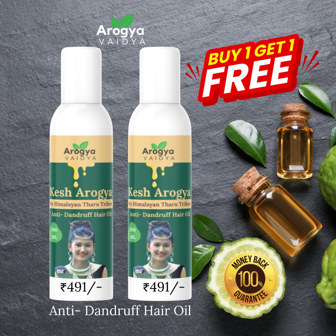 Arogya Vaidya Anti-Dandruff Hair Oil|Enriched with Rosemary Oil & Tea Tree Oil | Best for Men & Women | 100 ML