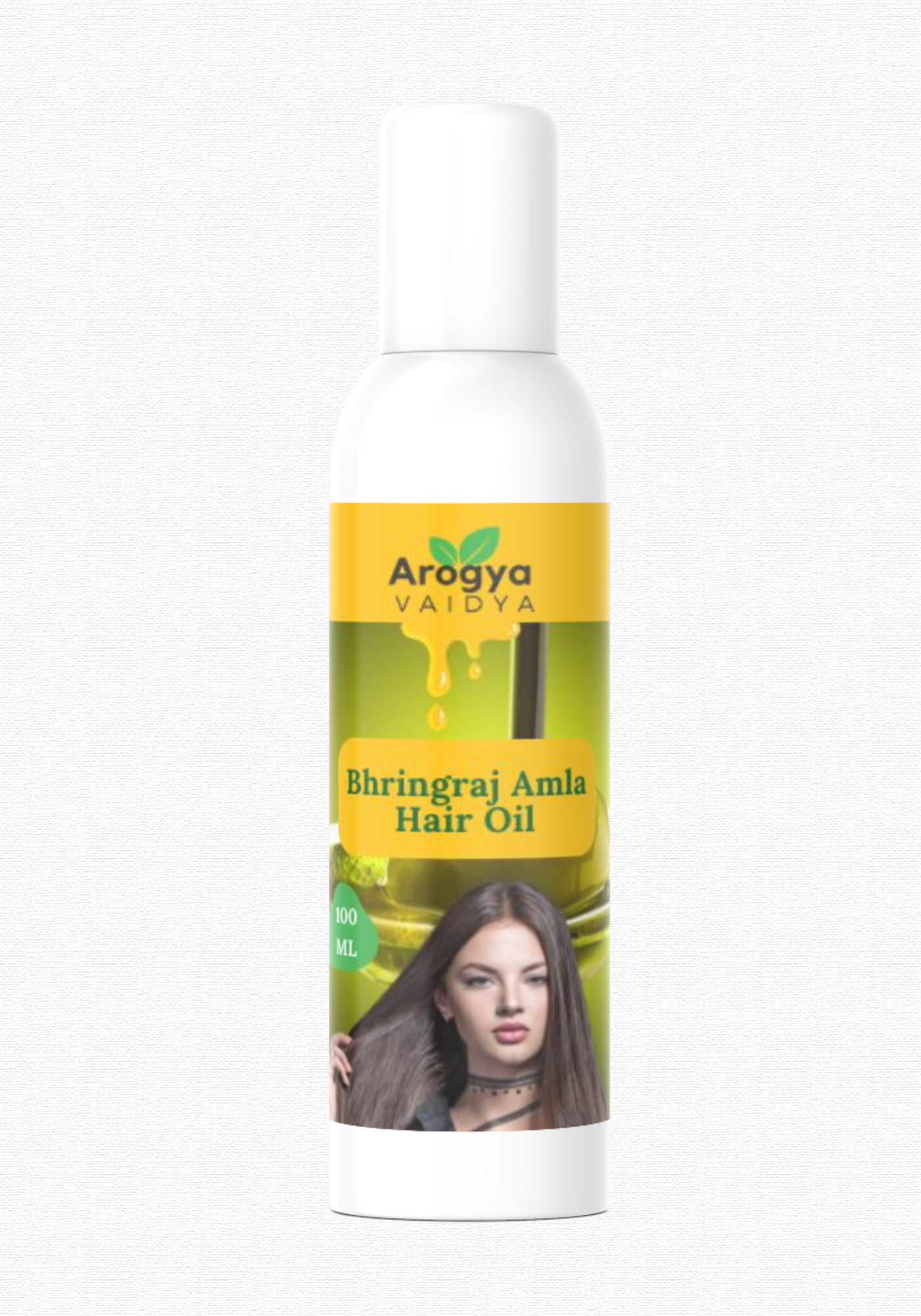 Arogya Vaidya Bhringraj Amla Hair Oil Buy1 Get1| Enriched with Amla Oil & Bhrigraj Extract | For Strong, Long & Thick Hair | 100 ML