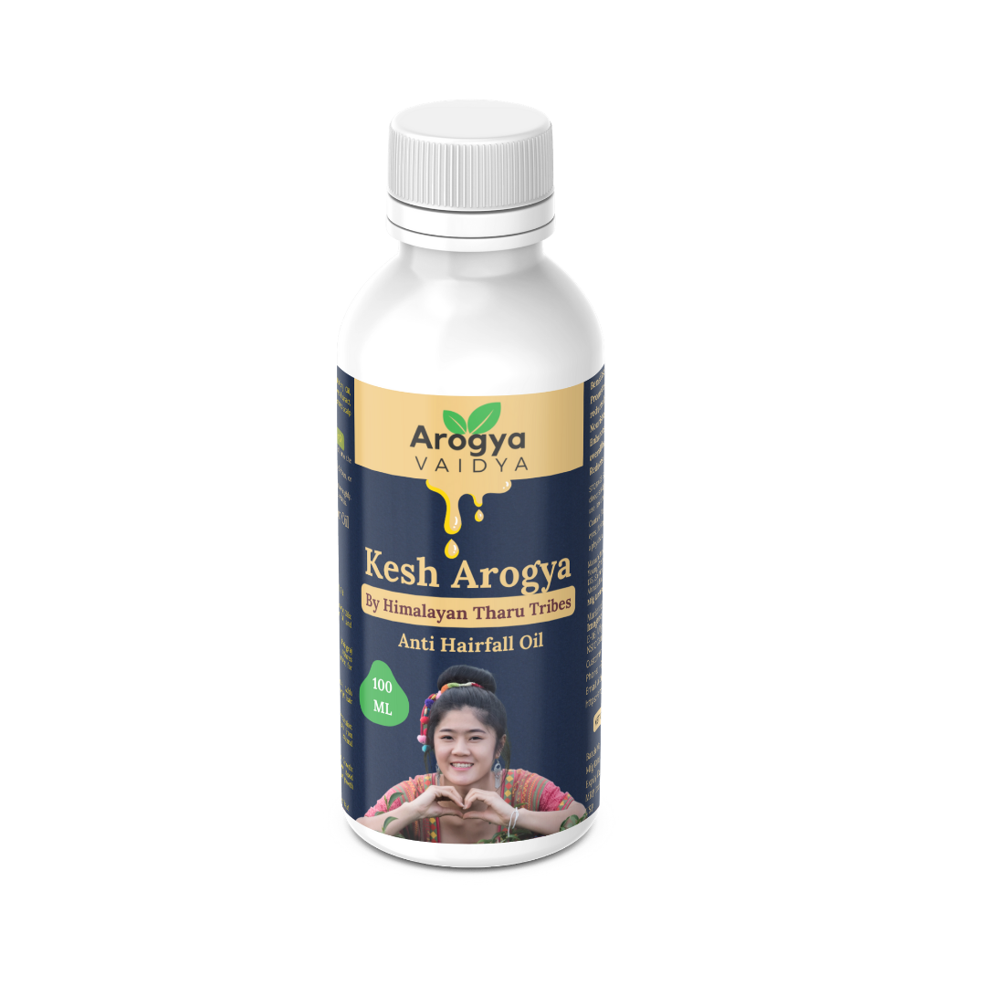 Arogya Vaidya Anti Hairfall Oil Buy1 Get1 Free| Enriched with Castor Oil & Shikakai Extract | Nourishes Scalp & Controls Hair Fall | 100 ML