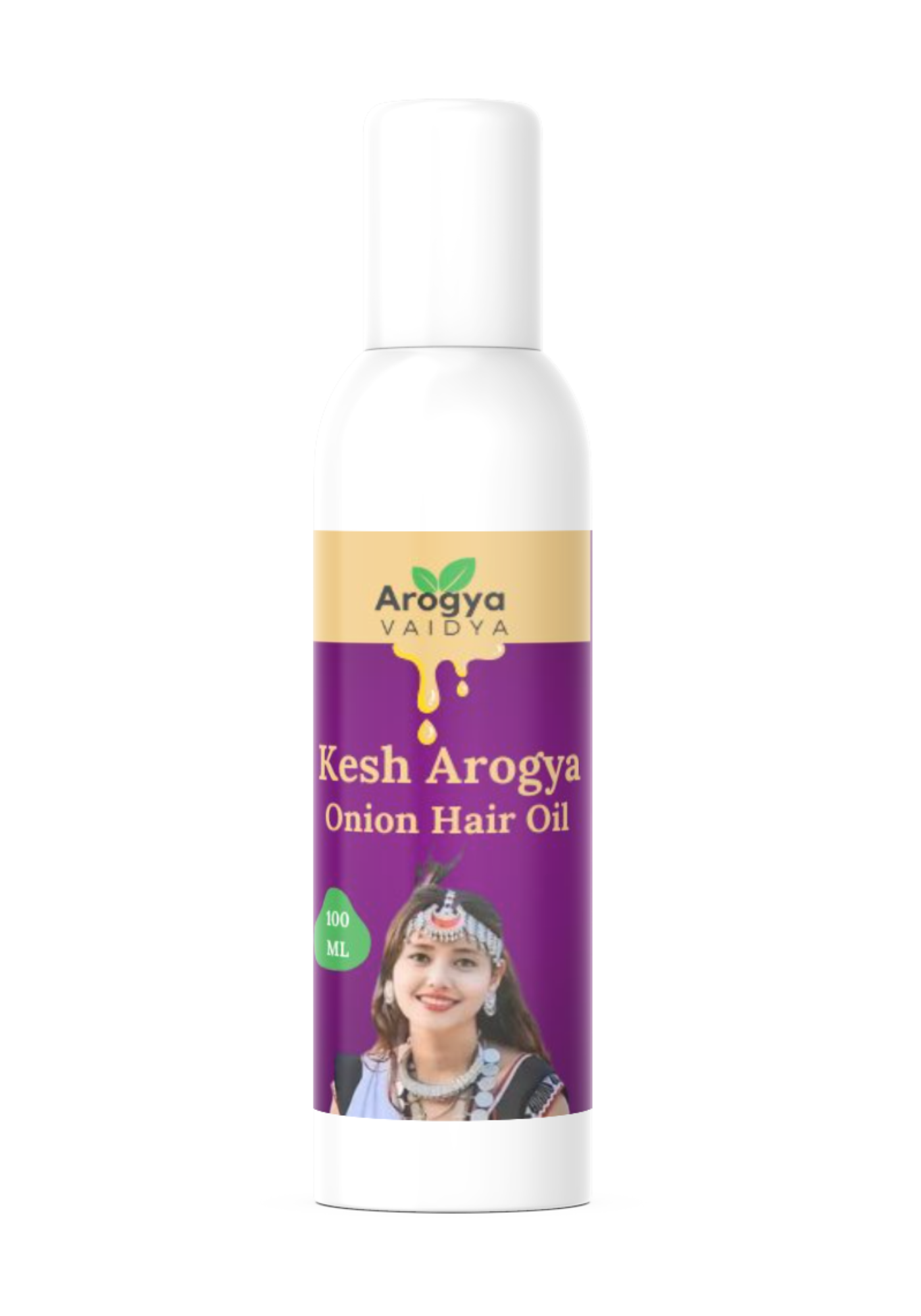 Arogya Vaidya Onion Hair Oil Buy1 Get1 Free| Enriched with Onion Oil & Fenugreek Extract | For Healthy Hair & Scalp Nourishment | 100 ML