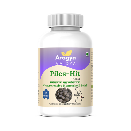 Piles-Hit Tablet 500mg - Arogya Vaidya | Ayurvedic Relief for Piles, Fissures & Bowel Syndrome