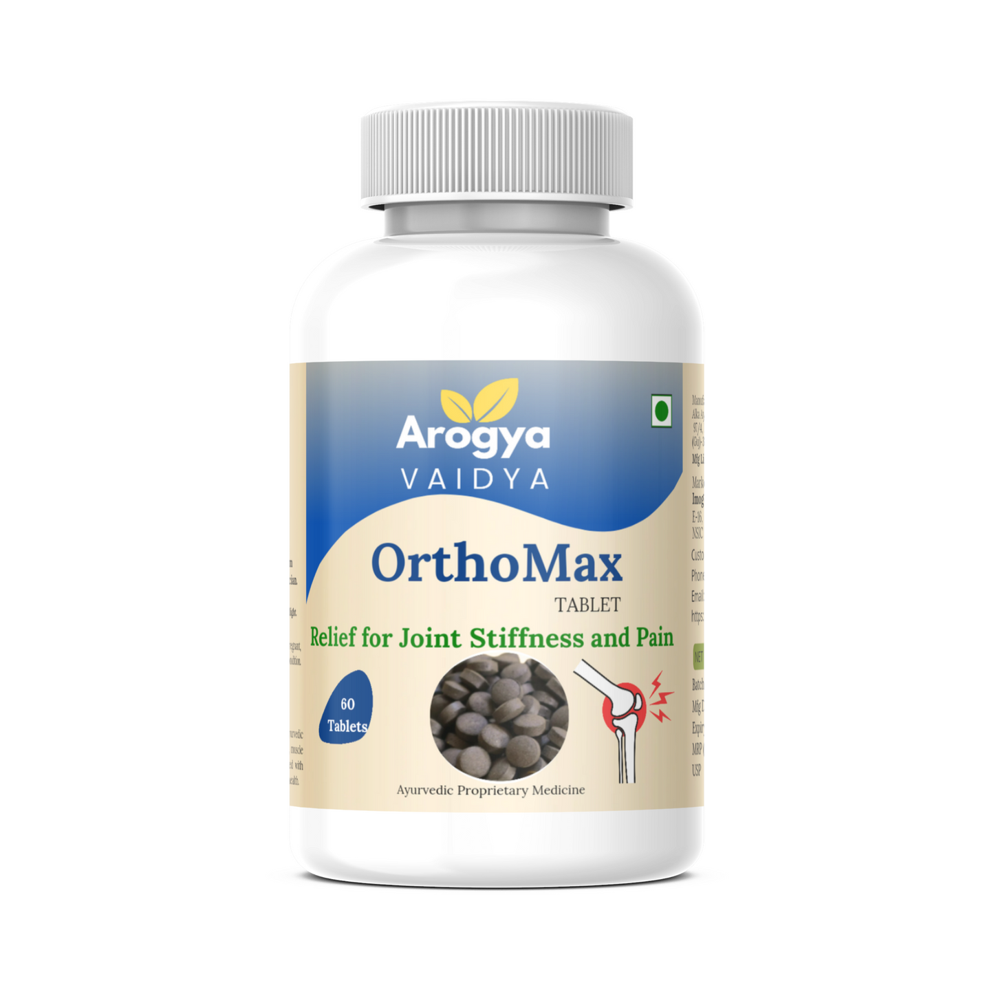 OrthMax Tablet 500mg - Arogya Vaidya | Ayurvedic Relief for Joint Pain & Body Pain