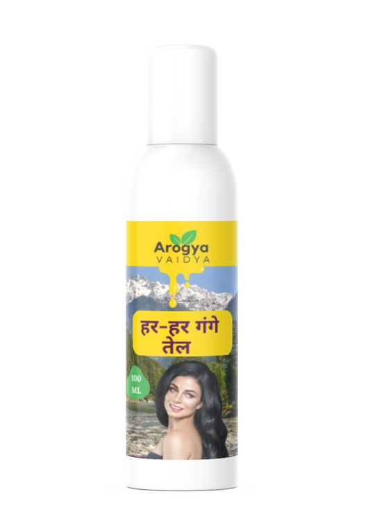 Arogya Vaidya Har-Har Gange Hair Oil - The Divine Solution for Strong, Healthy, and Beautiful Hair-100ML