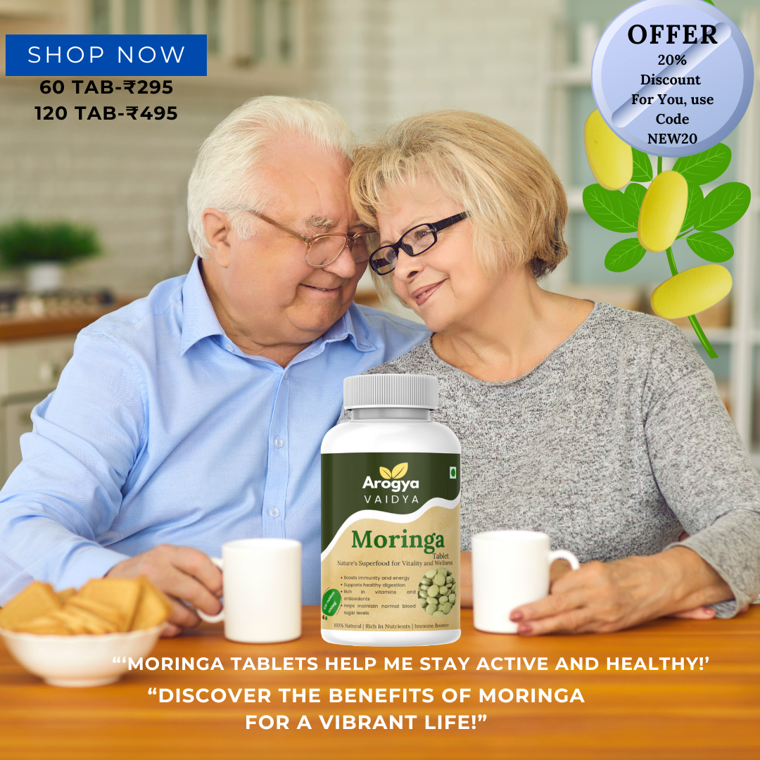 Moringa Tablets 500mg – 100% Natural & Ayurvedic Supplement